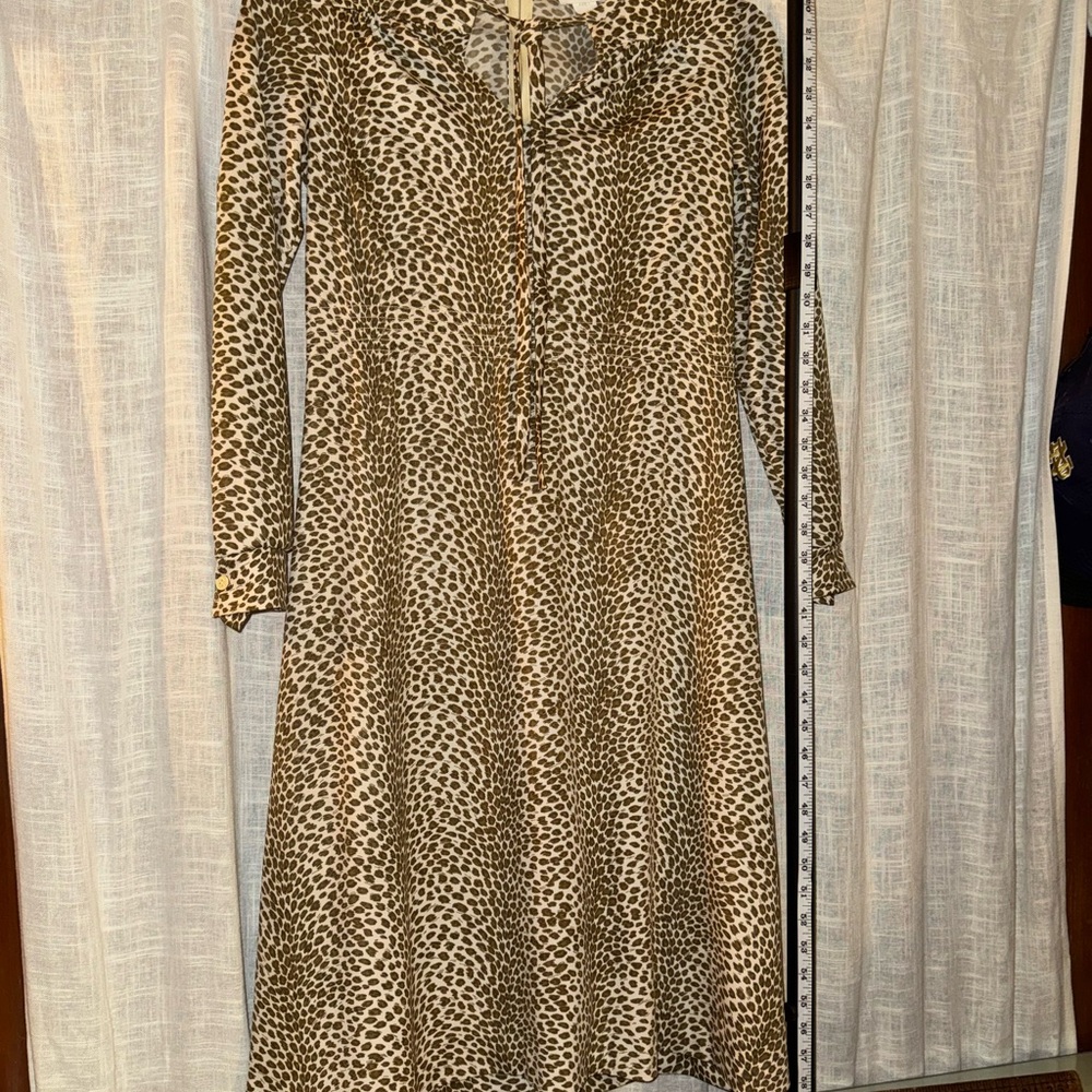 Versona Animal Print Long Sleeve Dress